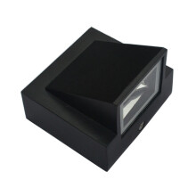 1Stk LED Außen Wandlampe Aluminium Schwarz Wasserdicht Für Garten