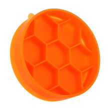 Orangen Silikon Hunde Slow Feeder Mit Saugnapf Anti-Kolik Napf