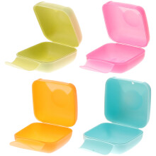 4Stk Dichte Seifenbox Für Reisen Bunt Rutschfest Und Praktisch