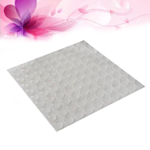 100Stk Dunkelgraue Buffer Pads Möbelpuffer Aus Silikon Selbstklebend 2