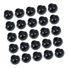 100Stk Schwarze Rundknöpfe Aus Resin Für Puppen & Nähzubehör Dekor