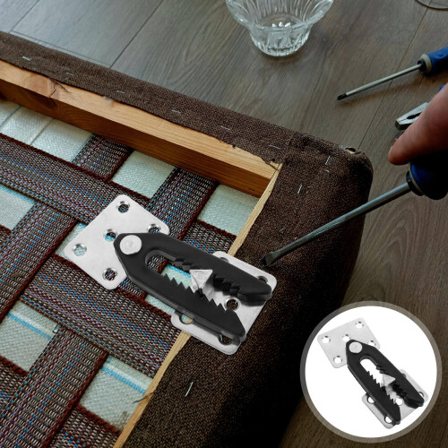 2Stk Ecksofa Verbinder Metall-Kunststoff Clips Praktisch Stabil 1