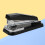 Schwarzer Rotation Stapler Büro Schreibtisch Heftgerät Elegant 7