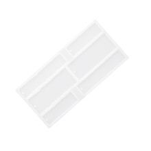 1Set DIY Silikon Lesezeichen Form Unregelmäßig Mit 20 Schnur Weiß