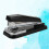 Schwarzer Rotation Stapler Büro Schreibtisch Heftgerät Elegant 4