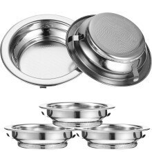 4Stk Teesieb Ersatz Edelstahl Robust Langlebig Heimgebrauch Silber
