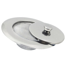 1Set Metall Abflusssieb Küchen Sieb Korb Spüle Filter Edelstahl Silber