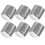 6Stk Silber Metall E-Gitarre Knöpfe Flach Bass Tone Knobs Langlebig 1