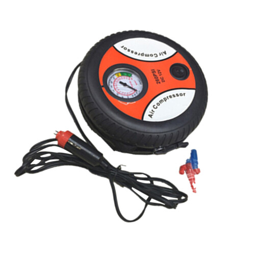 Luftkompressor Auto Reifenpumpe Rot Tragbar Mit Manometer