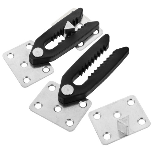 2Stk Ecksofa Verbinder Metall-Kunststoff Clips Praktisch Stabil 2