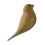 2Pcs Wall Mounted Light Brown Bird Hooks Creative Decorative Hangers 10