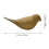 2Pcs Wall Mounted Light Brown Bird Hooks Creative Decorative Hangers 3