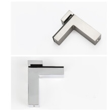 2Stk Glas- & Holzregalträger Silber Gebürstet Verstellbar Für Zuhause