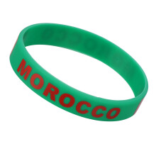 6Stk Silikon Country Armband Mehrfarbig Sportliches Fußball-Wristband