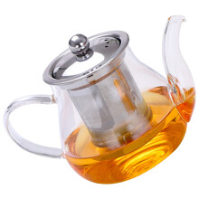 1Set Handliche Glas-Teekanne Mit Edelstahl Für Losen Tee Transparent