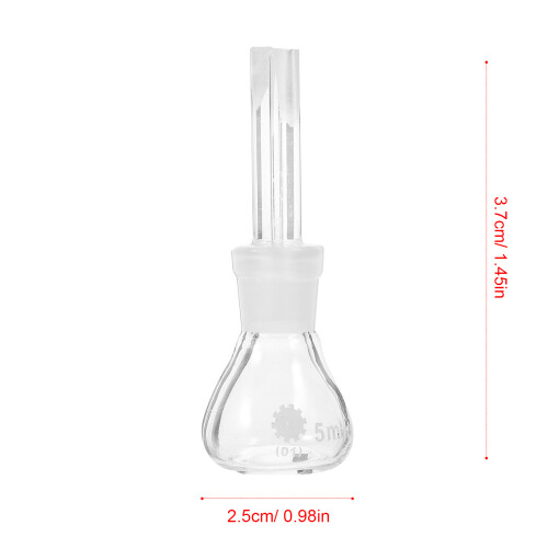 Pyknometer Glasflasche Mit Stopfen Dichtebestimmung Transparent 2