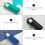 5Pcs Small Bottle Lipstick Pouch Key Chain Holder Durable PU Assorted 10