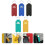 5Pcs Small Bottle Lipstick Pouch Key Chain Holder Durable PU Assorted 6