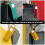 5Pcs Small Bottle Lipstick Pouch Key Chain Holder Durable PU Assorted 7
