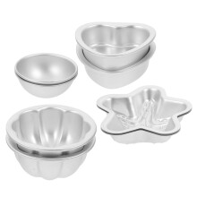 4Pairs Durable Aluminum Alloy Bath Soap Mold DIY Salt Ball Baking Tool