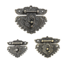 3St Antieke Gouden Box Lock Hasp Zinklegering Voor Sieradenbox