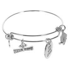 2024 Graduate Silver Decorative Bracelet Zinc Alloy Adjustable