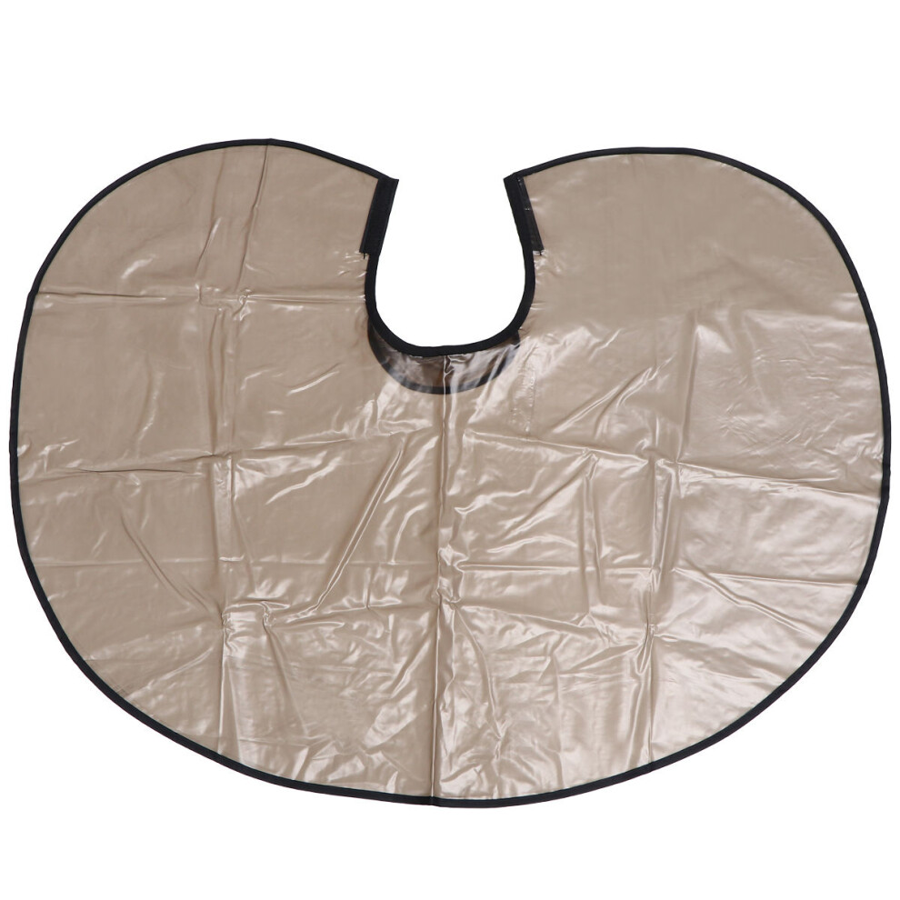 Inoomp Black 1Pc Waterproof Hairdressing Cape Durable Pvc Hair Cutting Apron