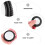 Black ABS Car Rearview Mirror Wide Angle Adjustable Blind Spot 10