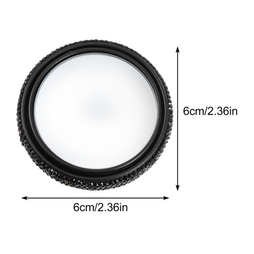 Black ABS Car Rearview Mirror Wide Angle Adjustable Blind Spot 1