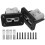 2Pcs Battery Quick Connectors Wire Harness Plug for Car Black Durable 5