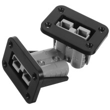 2Pcs Battery Quick Connectors Wire Harness Plug for Car Black Durable