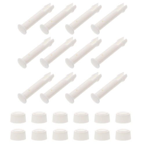 12pcs Outdoor Swimming Pool Frame Fixing Plastic Connector With Caps