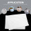 2Pcs White Waterproof Pillow Cases Breathable Knitted Fabric Protector 10