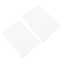 2Pcs White Waterproof Pillow Cases Breathable Knitted Fabric Protector