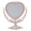 1pc Retro Glass Clear Desktop Mirror Women Cosmetic Makeup Tool 1