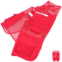 Red Reflective Vest Practical Safety Vest For Outdoor Use