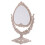 1pc Retro Glass Clear Desktop Mirror Women Cosmetic Makeup Tool 3