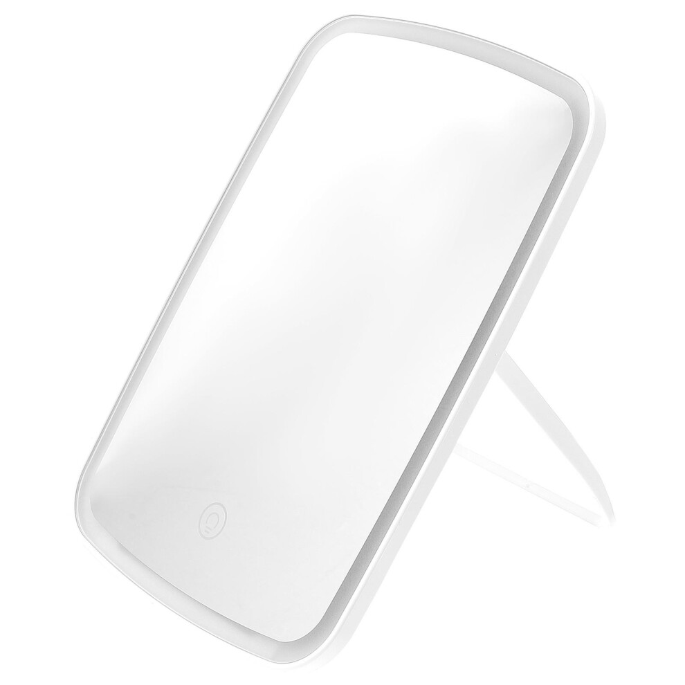 Inoomp White 1Set Abs Touch Led Makeup Mirror Desktop Dressing Mirror