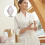 1pc Retro Glass Clear Desktop Mirror Women Cosmetic Makeup Tool 2
