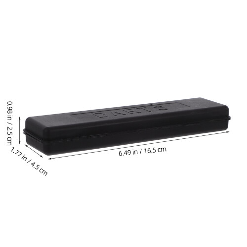 Black ABS Darts Organizer Portable Lightweight Protection Box 1