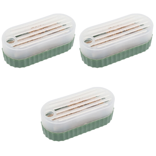 3Sets Green Cat Grass Planting Box Soilless Hydroponic Catnip Planter 2