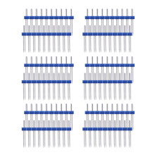100Pcs Durable Blue Sewing Machine Double Needles for Knits Home Use