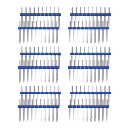 100Pcs Durable Blue Sewing Machine Double Needles for Knits Home Use