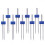 100Pcs Durable Blue Sewing Machine Double Needles for Knits Home Use 10