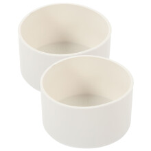 2pcs Bottle Sleeve Silicone White With Heat Insulation Feature