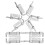 10Pcs Automatic Rebound Silver Spring Latch Galvanized Iron Door Bolt 10
