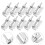 10Pcs Automatic Rebound Silver Spring Latch Galvanized Iron Door Bolt 7