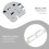 Silver Reversible Bolt Lock for Room and Entry Door Home Use 6