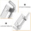 10Pcs Automatic Rebound Silver Spring Latch Galvanized Iron Door Bolt 5