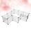 16pieces Iron Cage For Small Medium Dogs Cats Rabbits Secure Crate 2